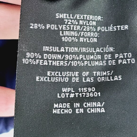 Heatkeep Down Puffer Blue Zip‎ up Packable Unisex Lightweight Jacket Sz S《933》J - Picture 5 of 6